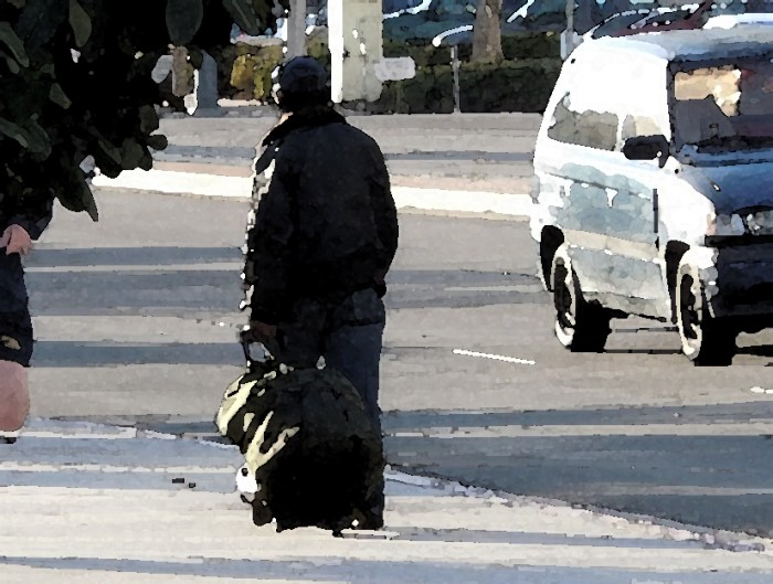 Homeless Bag Person